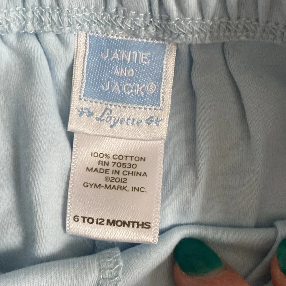 Janie and Jack White Whale Tee and Blue Shorts Set - Picture 4 of 4